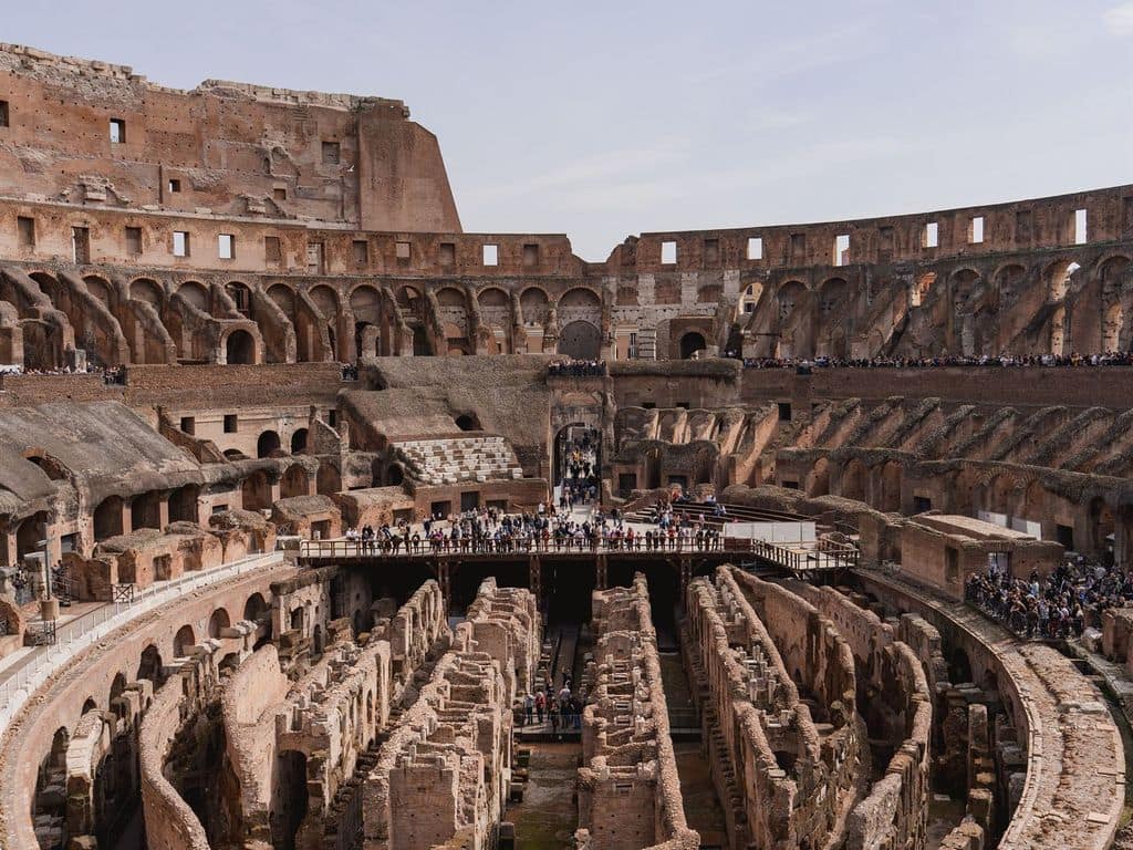 Interior of the Colosseum, Rome, Italy